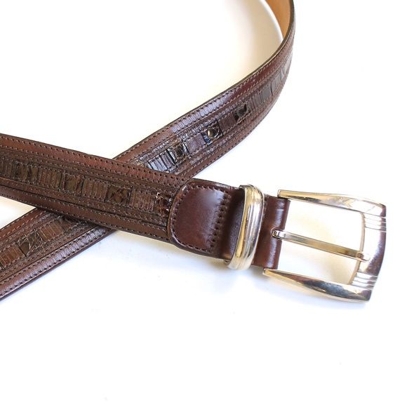 mezlan crocodile belt